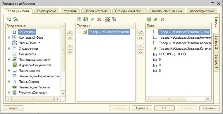 Товары на складах